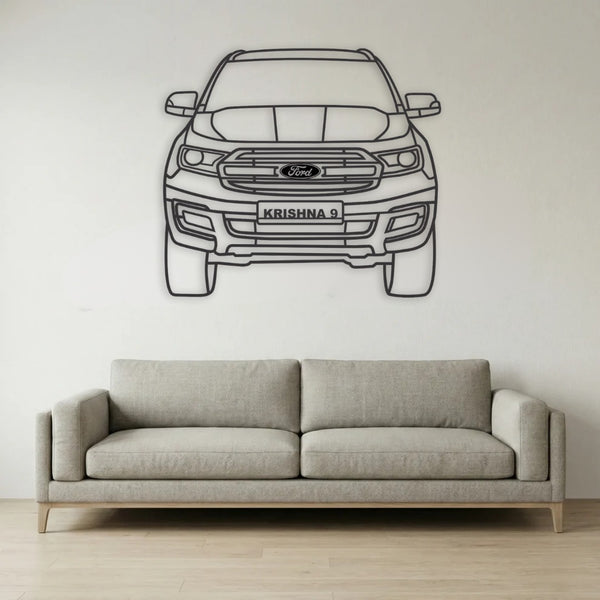 Ford Endeavour Front Metal Wall Frame - Wallstks