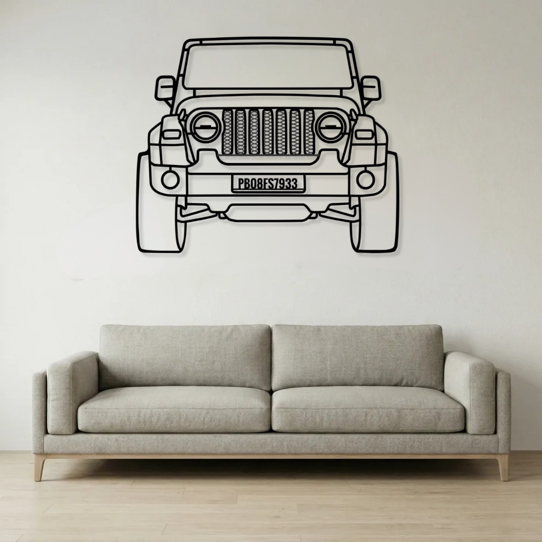 Front view metal frame