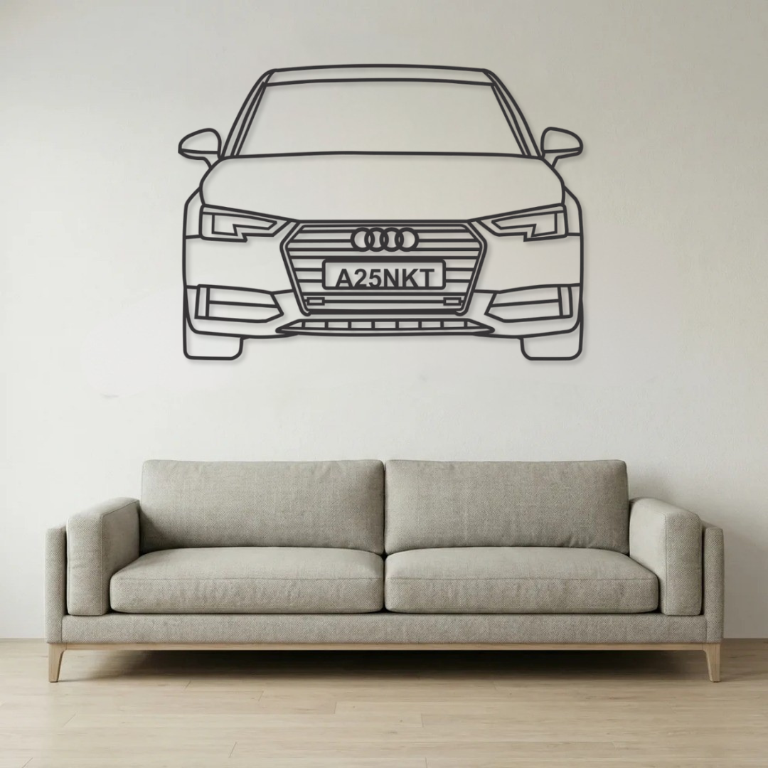 Front view metal frame