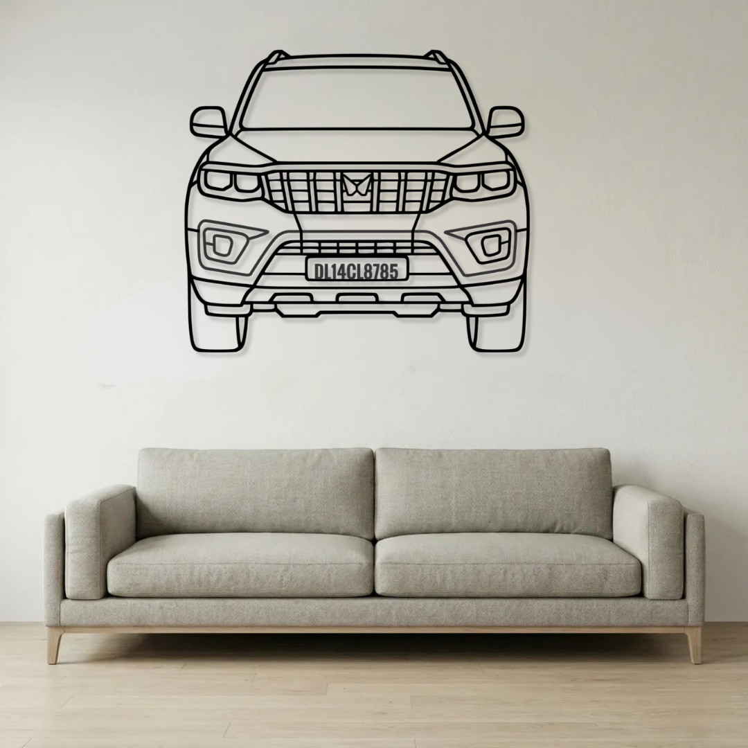 Front view metal frame