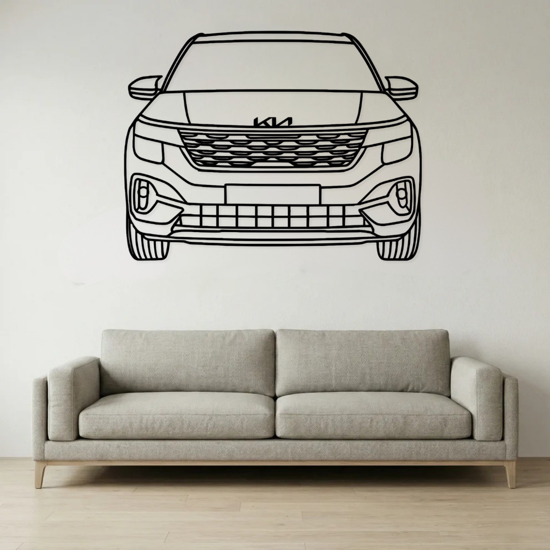 Front view metal frame