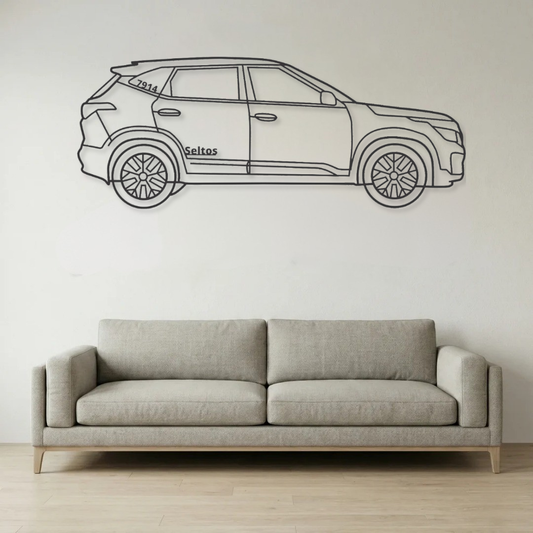 Side view metal frame