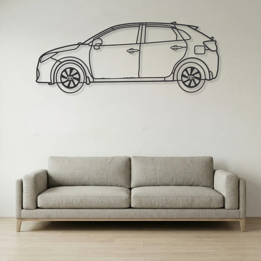 Side view metal frame