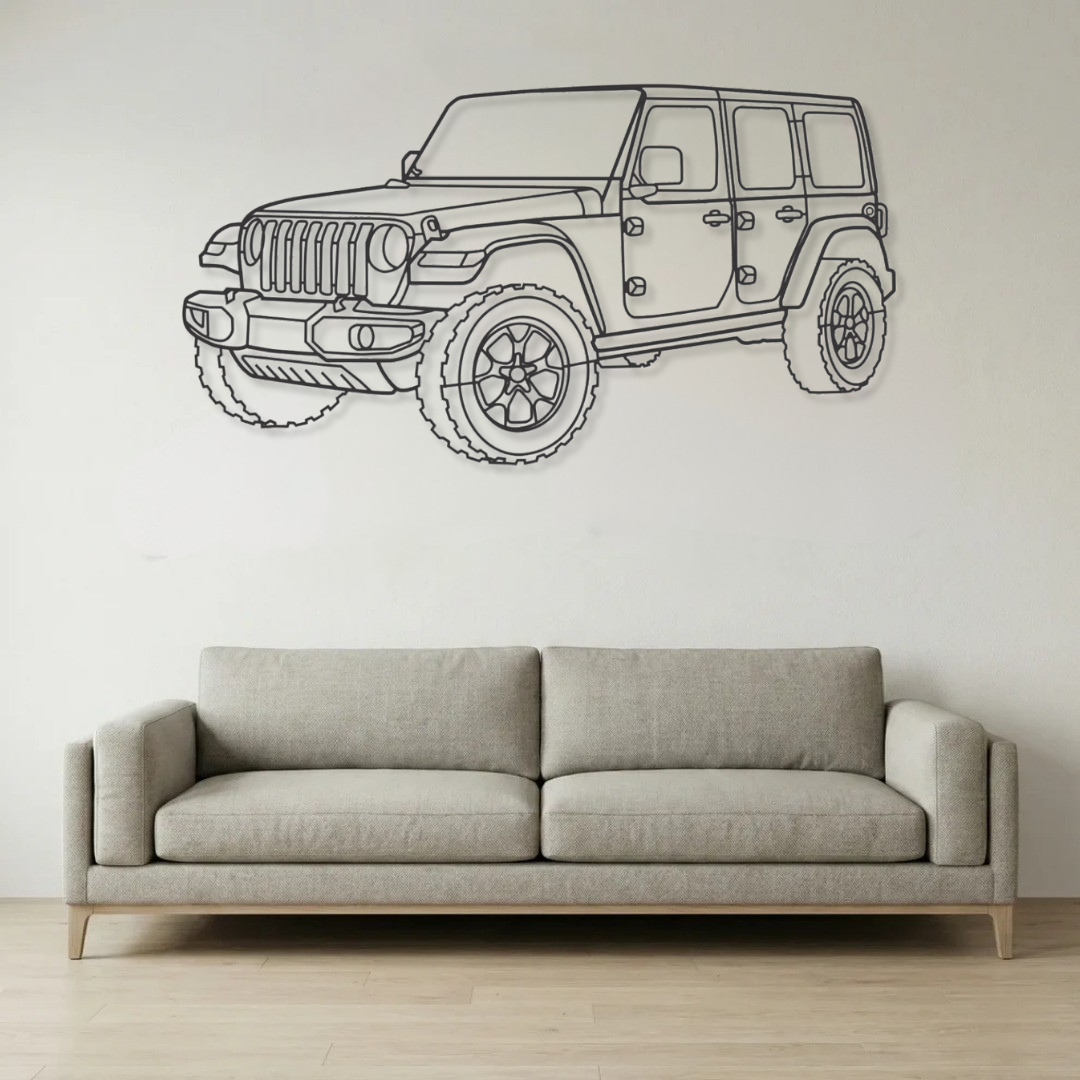 Side view metal frame