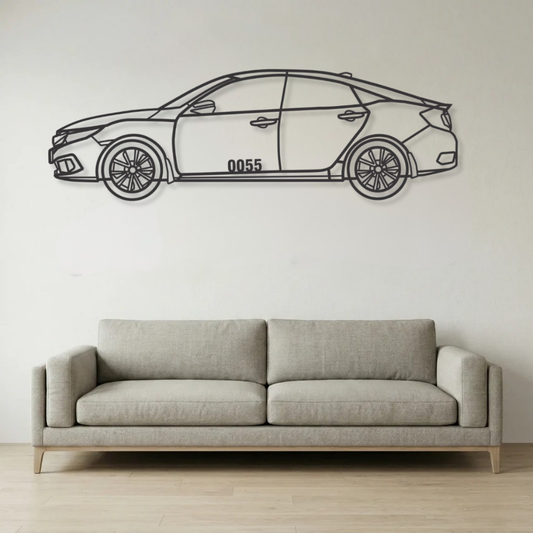 Side view metal frame