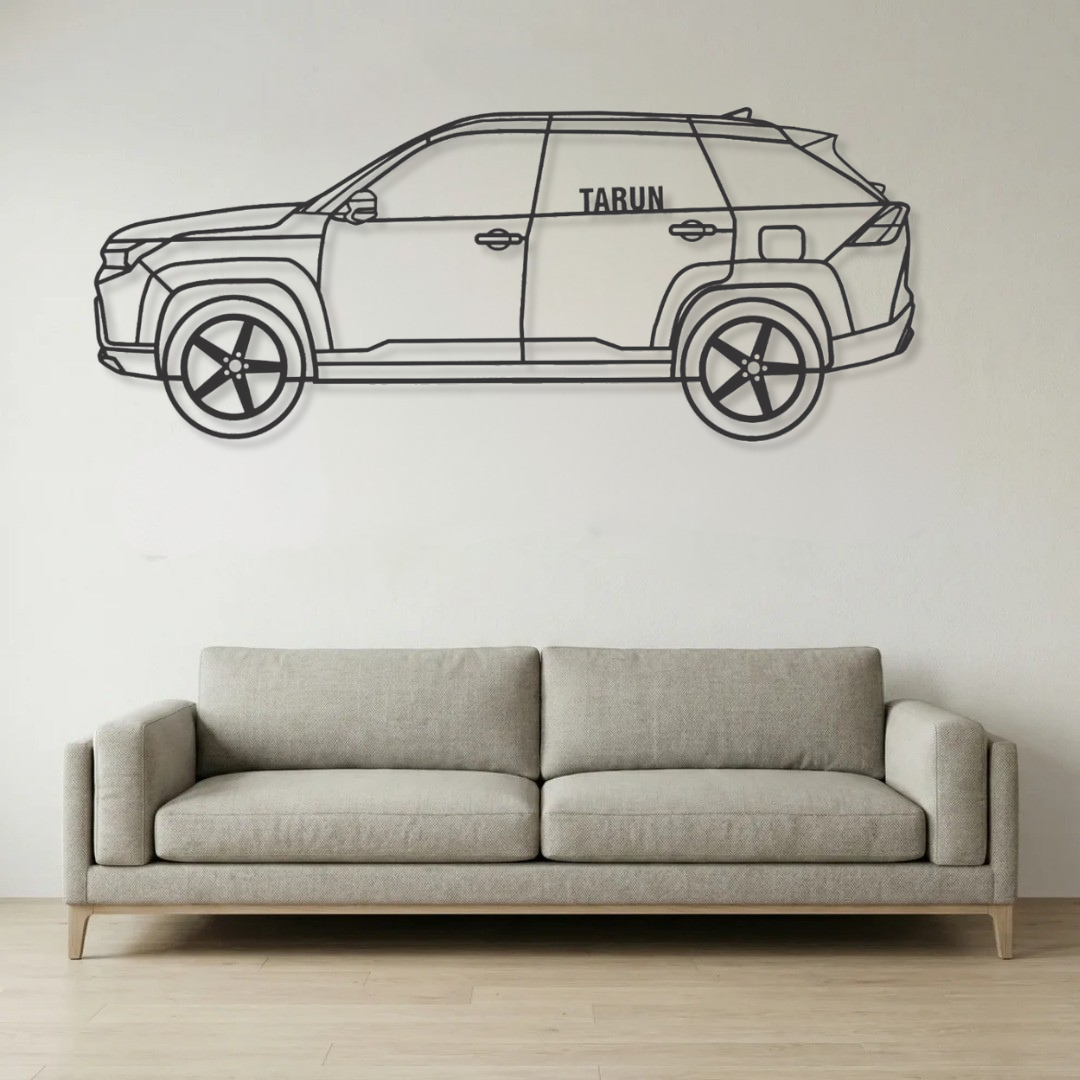 Side view metal frame