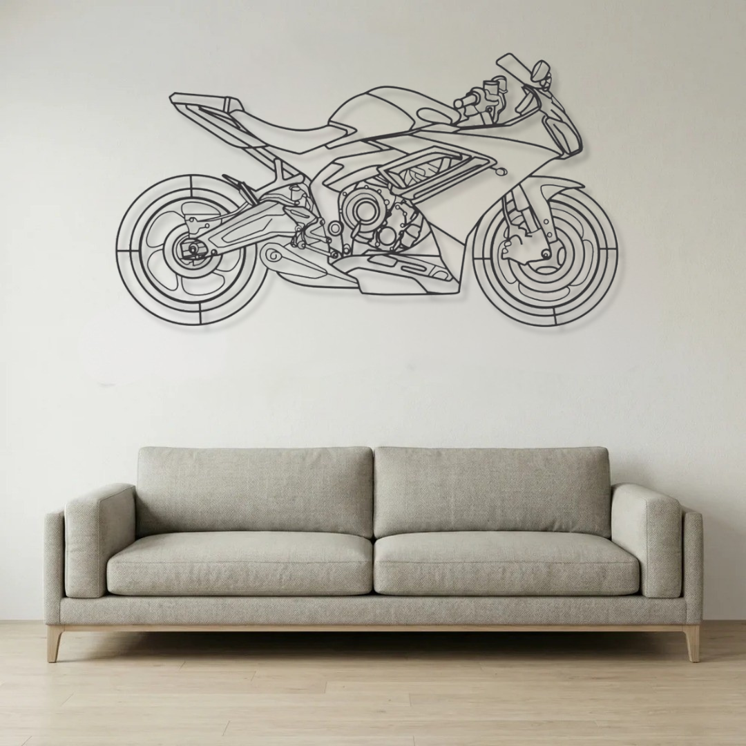 Side view metal frame