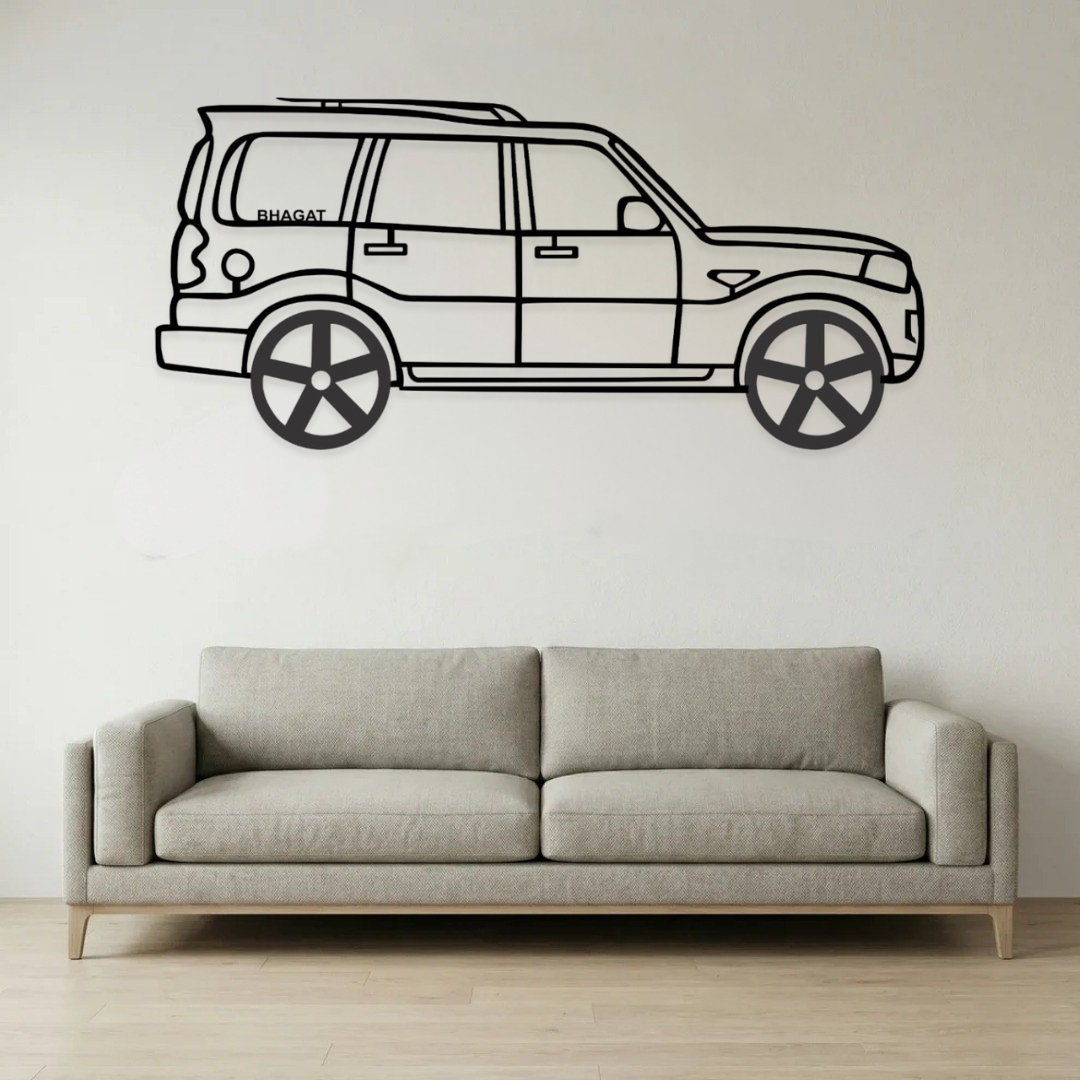 Side view metal frame