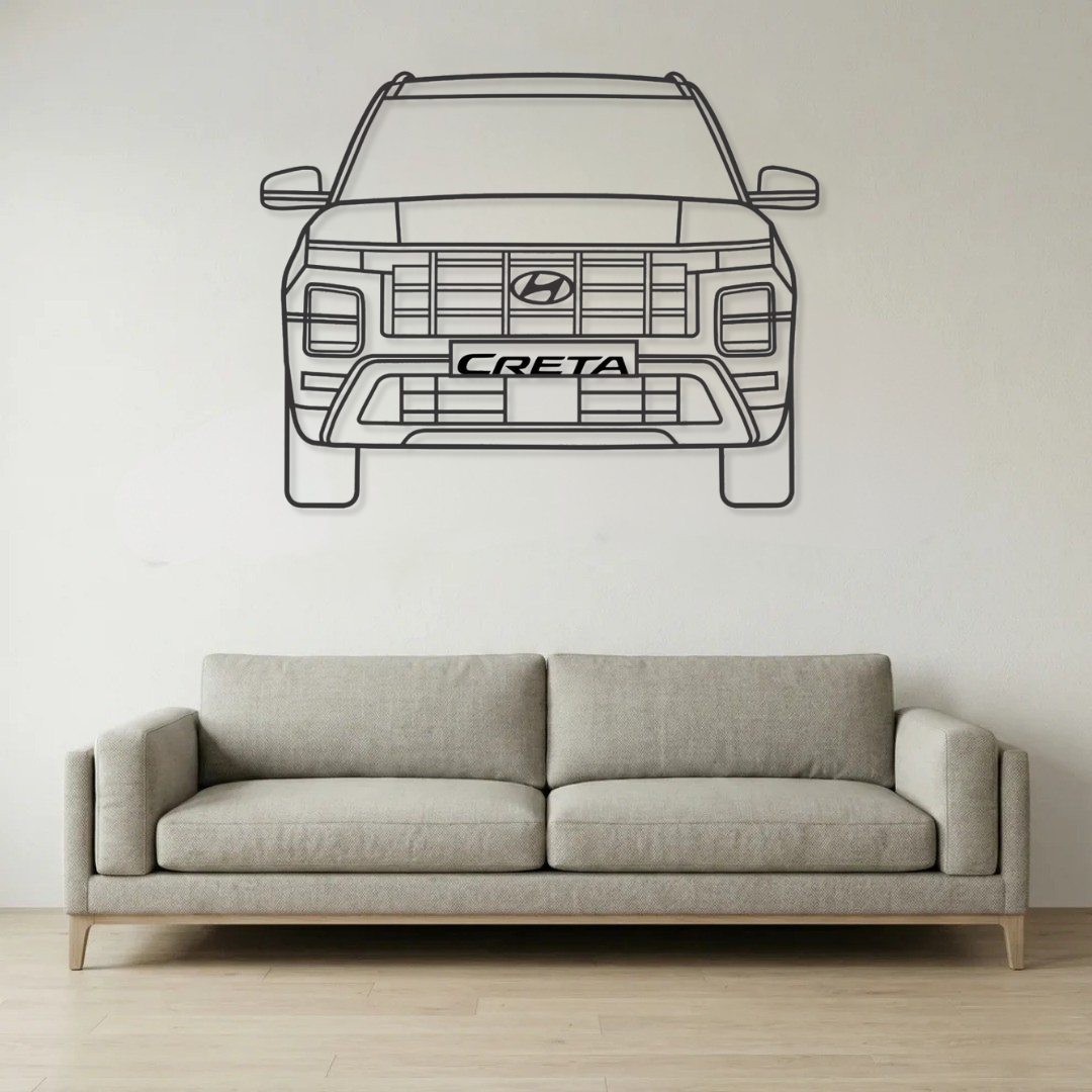 Front View Metal Wall Frame - Wallstks