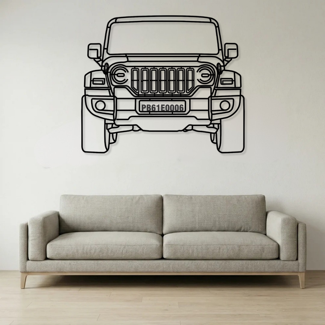 Front view metal frame